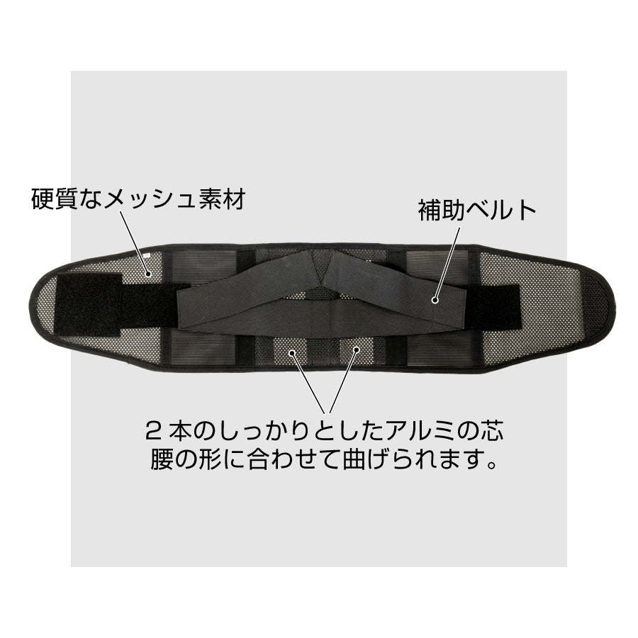 ムレにくいメッシュ腰椎ベルト(BSW型)