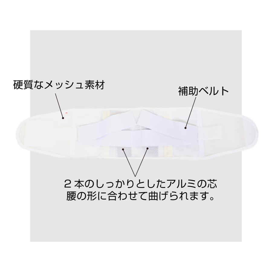 ムレにくいメッシュ腰椎ベルト(SWS型)